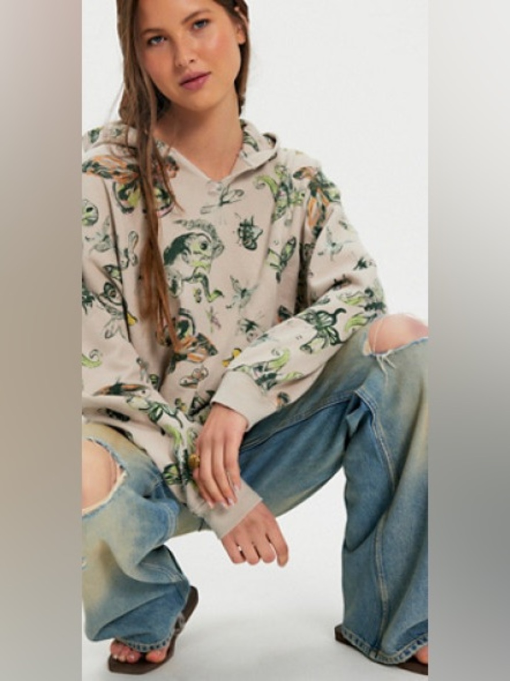 Ragabond Free People Swan Gossip Hoodie NWT Size S - Picture 3 of 6